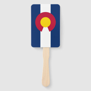 Éventail Fan à main avec drapeau du Colorado, USA