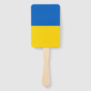 Éventail Fan à main avec drapeau d'Ukraine