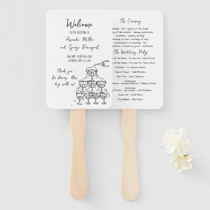 Éventail fan du programme Whimsical Wedding