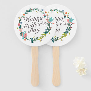 Éventail Fan florale heureuse simple de main de guirlande