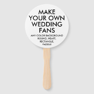 Éventail FANS MARIAGES BLANCS RONDS personnalisés (10)