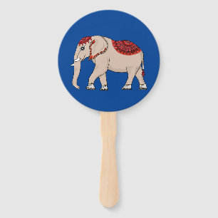 Éventail Fans Thai Elephant Style.