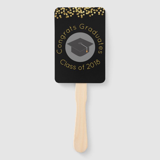 Éventail Félicitations Graduates Classe de 2018 w (Devant)