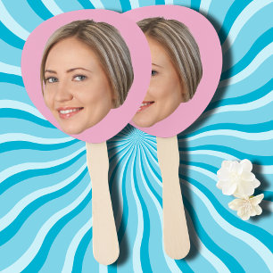 Éventail Fête Bachelorette Coupe-Visage Personnalisée Anniv
