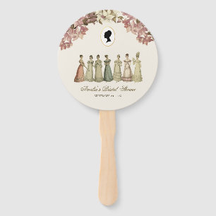 Éventail Fête de Fiançailles Régence Dames Floral Vintage R