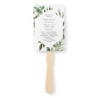 Feuilles & Eucalyptus Rustic Wedding Programme Ven