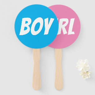 Éventail Fille / Genre garçon révéler bleu rose quiz jeu si