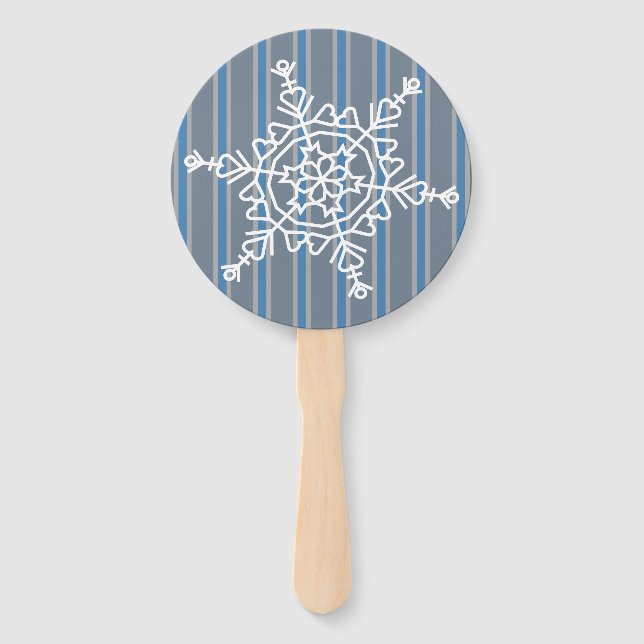 Éventail Fun and Fancy Snowflake (Devant)