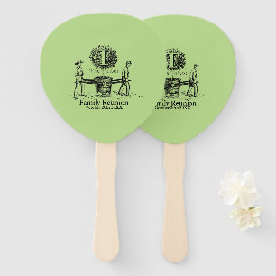 Éventail Gardeners Famille Réunion personnalisée Han Fan