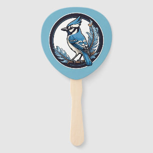 Éventail Geai Bleu Oiseau Bleu