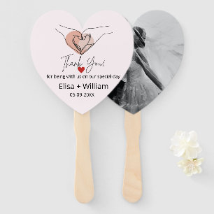 Éventail Gesture minimaliste de coeur main Mariage cadeau i