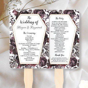 Éventail Gothique Vintage café HalloWedding Programme Main