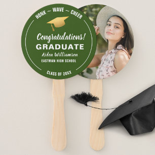Éventail Graduation Honk Wave Gold Grad Casquette Photo per