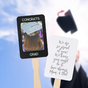 Éventail Graduation Photo Félicats Grad Graduate Hand Fans