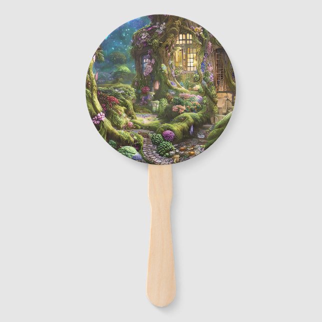 Éventail Graphique de la forêt de Fairyland (Devant)
