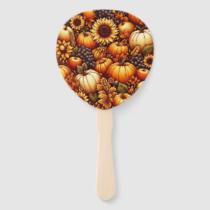 Éventail Halloween/automne/pomme de pin