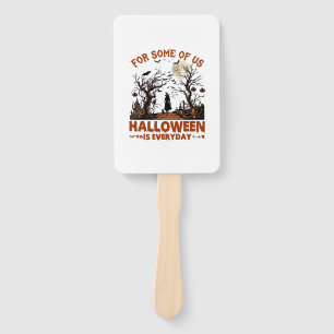 Éventail Halloween est tous les jours Sorcière Silhouette P