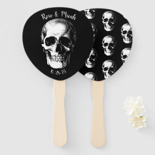 Éventail Halloween gothique du crâne Fans Mariages