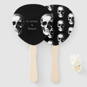 Éventail Halloween gothique du crâne Fans Mariages