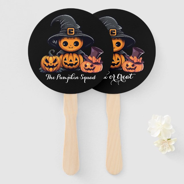 Éventail Hand Fan : HALLOWEEN Treat #09 (Devant et derrière)