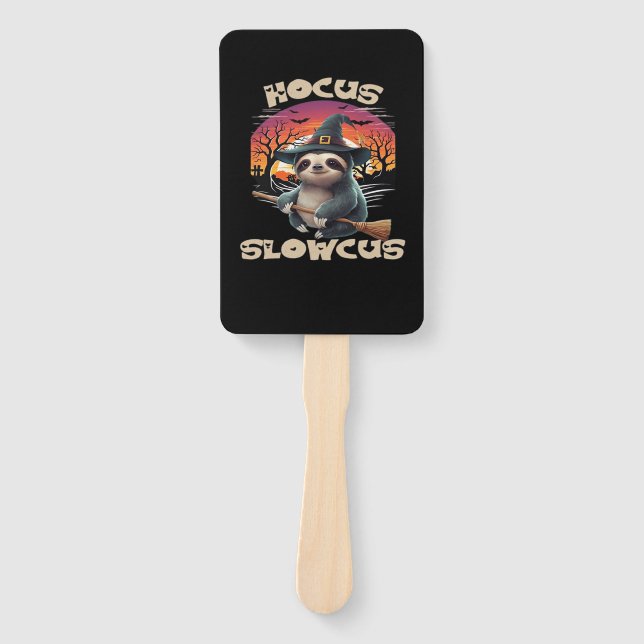 Éventail Hocus Slowcus Amateurs de fentes Halloween tee tee (Devant)