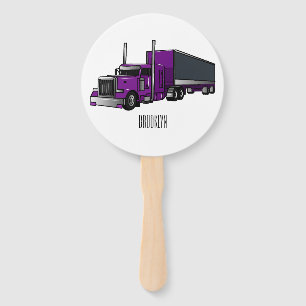 Éventail Illustration de camion semi-remorque