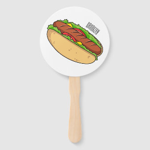 Éventail Illustration de Hot dog