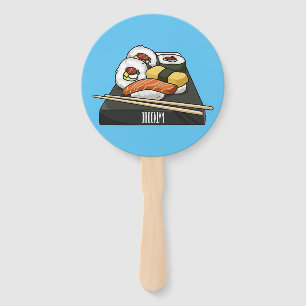 Éventail Illustration de sushi