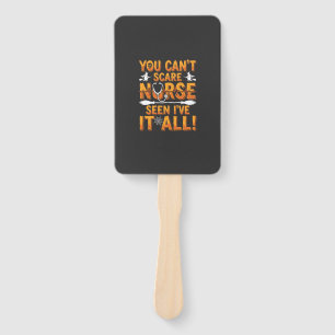 Éventail Infirmière d'Halloween a tout vu Design_1