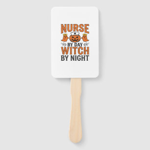 Éventail Infirmière Halloween Sorcière la nuit Vintage Shir