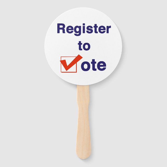 Éventail Inscrivez-Vous Au Vote 2026 (Devant)