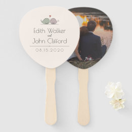 Éventail Inséparables | Mariage romantique vintage