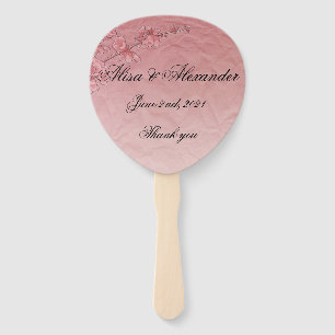 Éventail Invitation de la Mariage de la Fleur de cerisier r