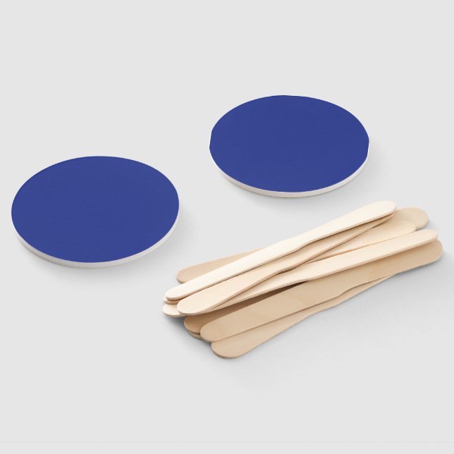 Éventail Invitation de mariage minimal audacieuse en bleu p (Non-assemblé)