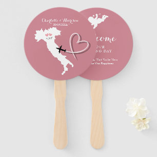 Éventail Italie Destination Elopement Mariage Ventilateur m