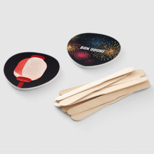 Éventail Japanese Bon Odori Festival Fans   Customizable