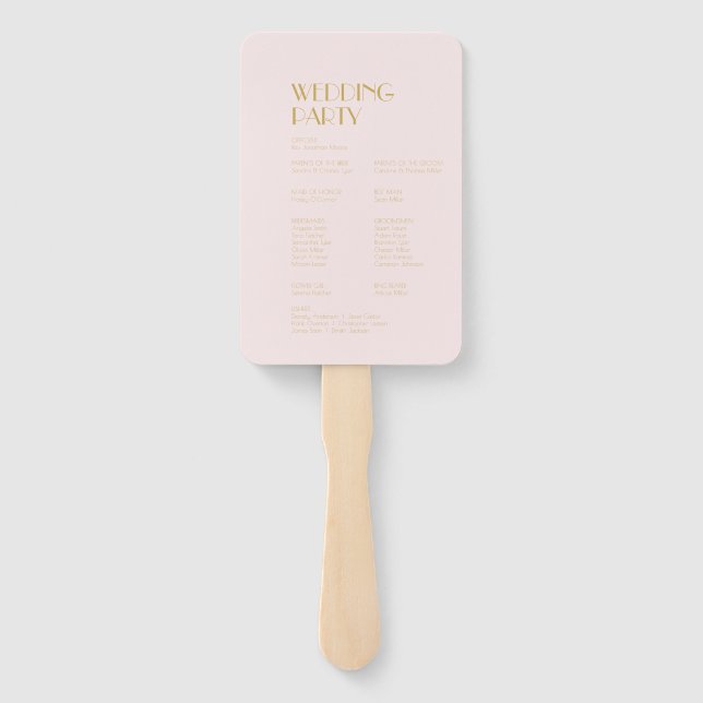 Éventail Jardin rose | Dark Rose Wedding Programme (Dos)