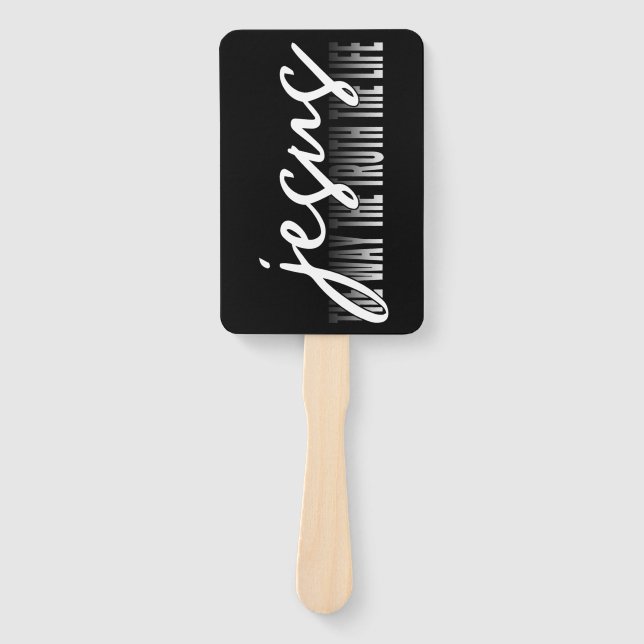 Éventail Jésus La Vérité La Vie (Devant)