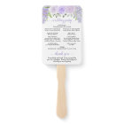 Lavande Purple Aquarelle Florale Programme de mari