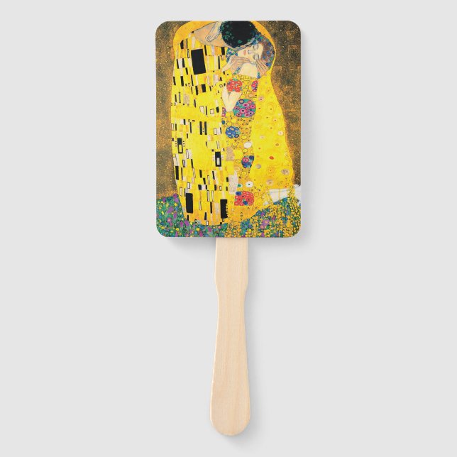 Éventail Le baiser de Gustav Klimt (Devant)