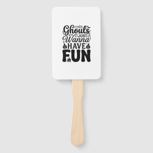 Éventail Les goules veulent juste s'amuser SVG Halloween vi