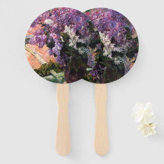 Éventail Lilacs dans une fenêtre par Mary Cassatt