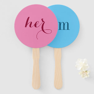 Éventail Lui ou Lui ? Pagaies de jeux de douche Bride Groom