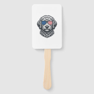 Éventail Lunettes de soleil pour chien patriotiques vintage