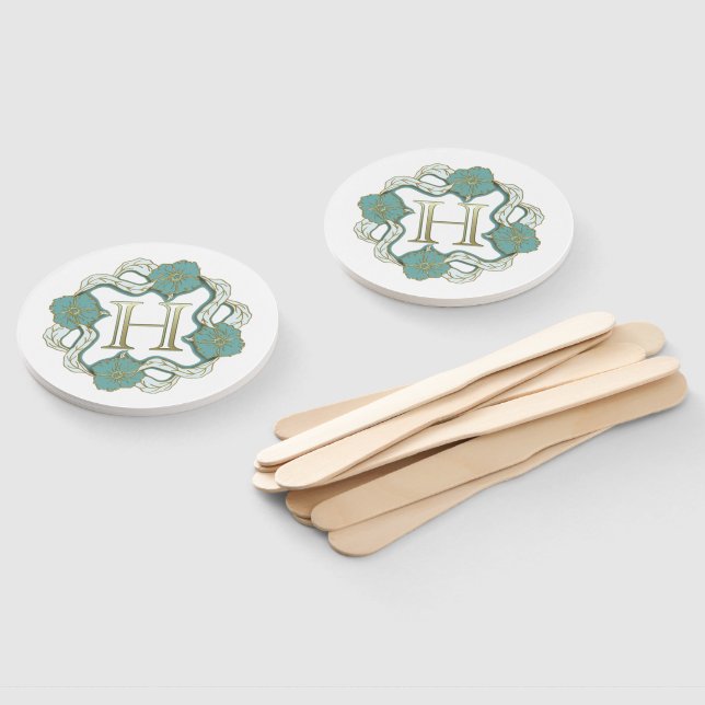 Éventail ma signature avec la lettre h (Non-assemblé)