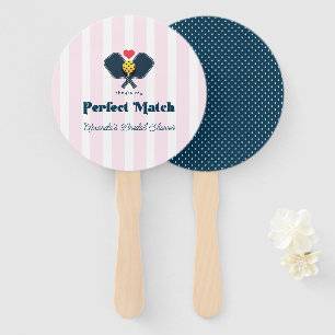 Éventail Mariage de Pickleball Préparé de Parfaite Correspo