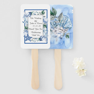 Éventail Mariage de plage personnalisé