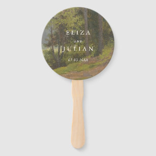 Éventail Mariage Élégant en Forêt Rustique