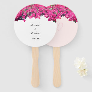 Éventail Mariage floral tropical