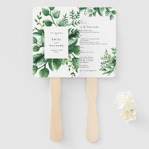 Éventail Mariage Plante verdoyant